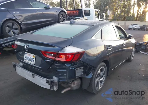 2019 Honda Insight Ex z USA, uszkodzony, nr VIN 19XZE4F51KE011635